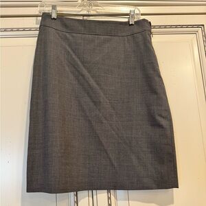Escada Gray Midi Skirt